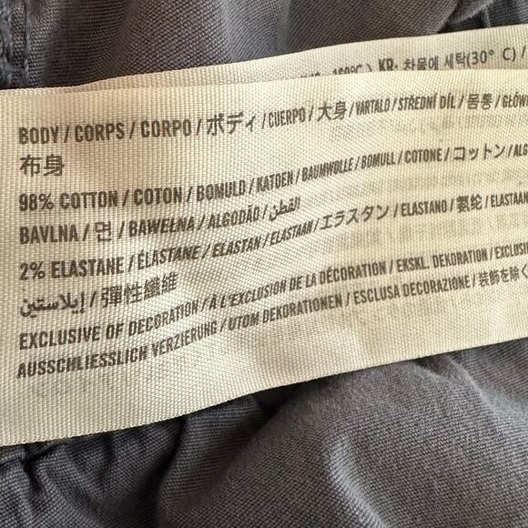 Womens Hollister Slate Blue Ultra High Rise Pull On 3" Cotton Cargo Shorts XL - Picture 5 of 6